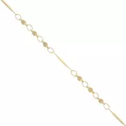 Cadena de fantasía 2.6 mm - Dorado x50cm