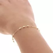 Cadena de fantasía 2.6 mm - Dorado x50cm