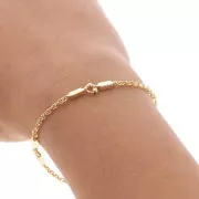 Cadena de fantasía 5.5 mm - Dorado x50cm