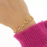 Cadena de fantasía 4.8 mm - Dorado x50cm