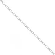 Cadena de fantasía 4.8 mm - Plateado x50cm