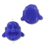Cabeza Buda 12 mm Azul oscuro x1