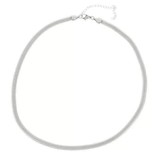 Gargantilla eslabón espejo 5mm - Acero inoxydable 304 x49cm