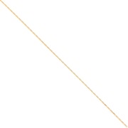 Cadena de fantasía 0.6 mm - Acero inoxidable 316L Dorado x50cm|raw }}
