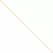 Cadena de fantasía 0.6 mm - Acero inoxidable 316L Dorado x50cm
