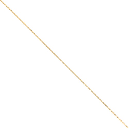 Cadena de fantasía 0.6 mm - Acero inoxidable 316L Dorado x50cm