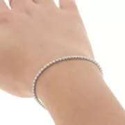 Cadena de fantasía 2 mm - Acero inoxidable 304 - óxido de zirconio x50cm