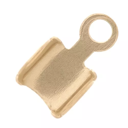 Terminal para cadena strass 3 mm Acero inox 304 Dorado x4