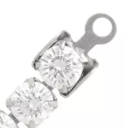 Terminal para cadena strass 3 mm Acero inox 304 x4