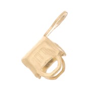 Terminal para cadena strass 2 mm Acero inox 304 Dorado x4