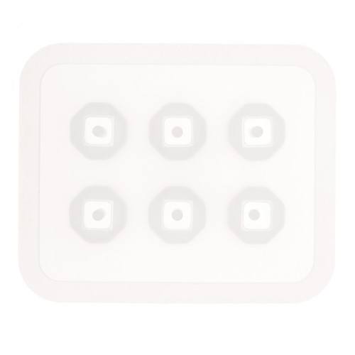 Molde de silicona para hacer cuentas facetadas de resina x1