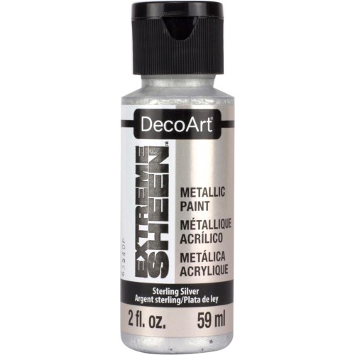 Pintura Acrilíca decorativa DecoArt Extreme Sheen - Argent sterling x59 ml