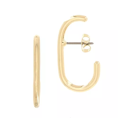 Pendientes 28.5x15.5 mm - Dorado oro fino x2