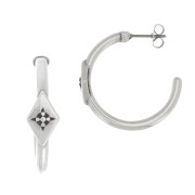 Aros de pendientes 27x7 mm - Plateado antiguo x2|raw }}