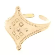 Anillo ajustable étcnico estilo Touareg - Dorado oro fino x1