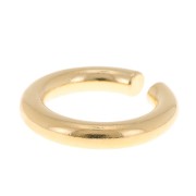 Anillo ancho - talla 53 - Dorado oro fino x1