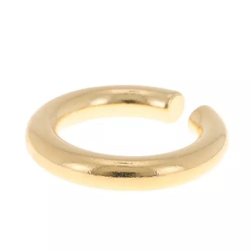 Anillo ancho - talla 53 - Dorado oro fino x1