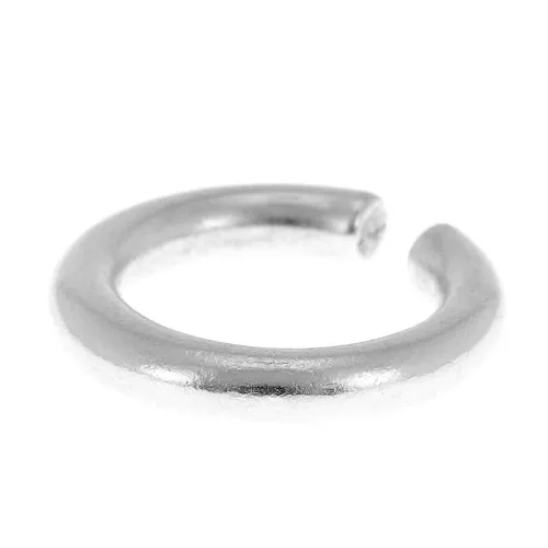 Anillo ancho - talla 53 - Plateado antiguo x1