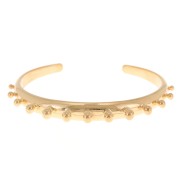 Pulsera jonc con bolas 7.8x155 mm - Dorado x1|raw }}