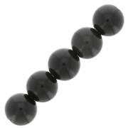 Cuentas redondas 6 mm piedra gema - Obsidienne x15