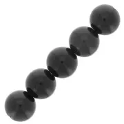 Cuentas redondas 6 mm piedra gema - Obsidienne x15
