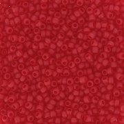 Rocalla Toho 15/0 TO15R5BF - Transparent Siam Ruby Frosted x8g|raw }}