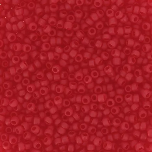 Rocalla Toho 15/0 TO15R5BF - Transparent Siam Ruby Frosted x8g