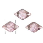 Cuentas de cristal Gemduo 2 agujeros 8x5 mm Crystal Gleam Green Glaze x10g