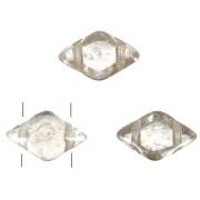 Cuentas de cristal Gemduo 2 agujeros 8x5 mm Crystal Gleam Orange Glaze x10g