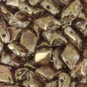 Cuentas de cristal Gemduo 2 agujeros 8x5 mm Crystal Gleam Spread Glaze x10g