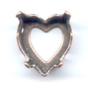 Engaste PureCrystal 4800 Corazón 11x10 mm cobrizo|raw }}