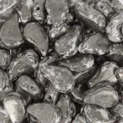 Cuentas de cristal Paisley 2 agujeros 9x5.5 mm Crystal Gleam Copper Glaze x10g