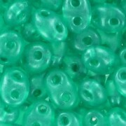 Twin beads 2.5x5 mm Green Pearl x20g|raw }}
