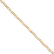 Cadena eslabón Fantaisie en épis 6 mm de Acero inoxydable Dorado 304 x50cm|raw }}