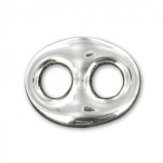 Separador grano de café 15x12 mm Plata 925 x1|raw }}