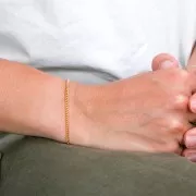 Pulsera con Gold filled de 2,3 mm. Gold filled x16.5 cm