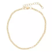 Pulsera Jaseron 2.4 mm en Gold filled x16.5 cm