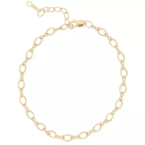 Pulsera de fantasía de 3,4 mm con Gold filled x16 cm