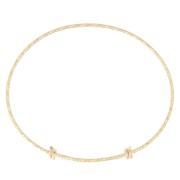 Pulsera de diamantes tamaño ajustable 75 - 85 mm - Gold filled x1|raw }}