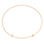 Pulsera lisa ajustable de 75 a 85 mm - Gold filled x1|raw }}
