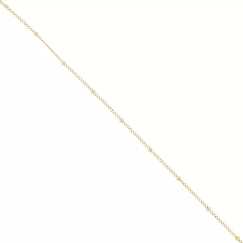 Cadena de eslabones con bordes alternados (1x2) redondas de 2 mm Gold filled x50cm