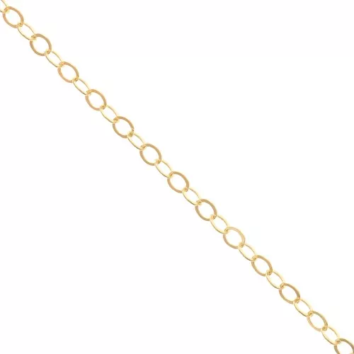 Cadena Forçat con baño de oro 3 mm - Gold filled x50cm