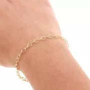 Cadena Forçat de oro de 3,5 mm - Gold filled x20cm