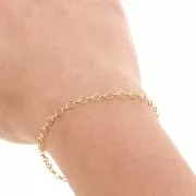 Cadena de jasón de 3,1 mm Gold filled x50cm