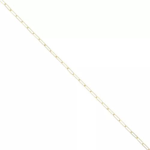 Cadena rectangular de oro de 2mm x50cm