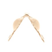 Tapas de nudo de 3,5 mm con anillos cerrados Gold filled x4