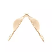 Tapas de nudo de 3,5 mm con anillos cerrados Gold filled x4