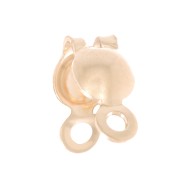 Tapas de nudo de 3,5 mm con anillos cerrados Gold filled x4