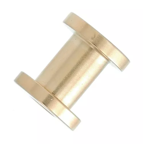 Tubo tejedor Miyuki 11.5x10mm - Acero inoxidable dorado 316L x1