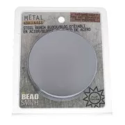 Taco de roscar redondo de 7,6 cm - Taco de acero plano con base de silicona x1